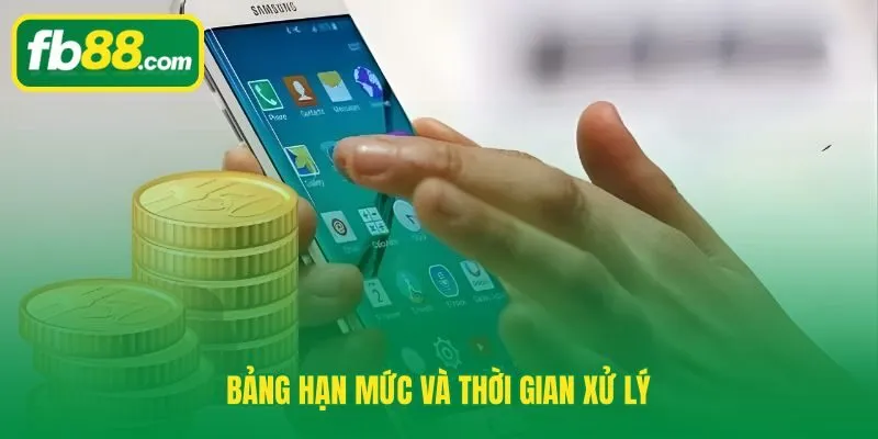 Hạn mức nạp tiền FB88 từ 200 nghìn đến 100 triệu tùy kênh gửi quỹ