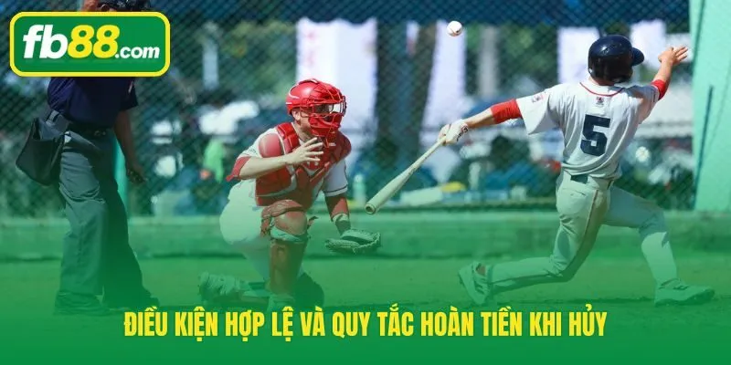 Luật cá cược bóng chày phân định ba trạng thái xử lý vé theo số innings